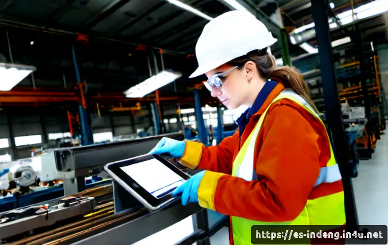 산업공학 작업 설계 - Photorealistic industrial engineering work-design study inside a modern automotive parts factory in ...