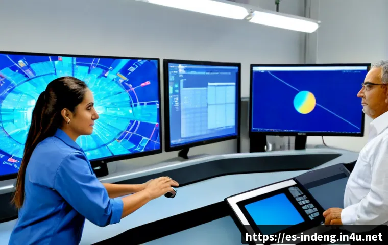 산업공학에서의 딥러닝 활용 - Photorealistic industrial engineering control room in a modern Spanish manufacturing facility, Hispa...